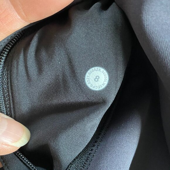 Lululemon AirWrap Crew Cropped Sweater Black Sz 8 - Picture 7 of 11